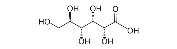 Fórmula química del Ácido glucónico