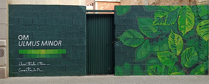 Mural de olmo en el Festival Cromàpica de Picassent 