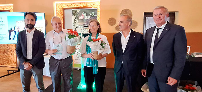 Pere Papaseit y Alicia Namesny premiados por Asfplant en asamblea 2024